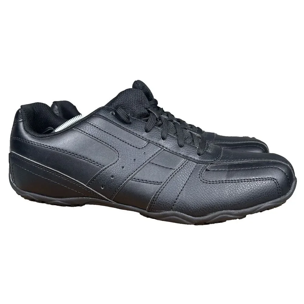 SafeTStep Simon Oxford Shoes Men's 13 Black Lace Up Casual Non Slip Comfort